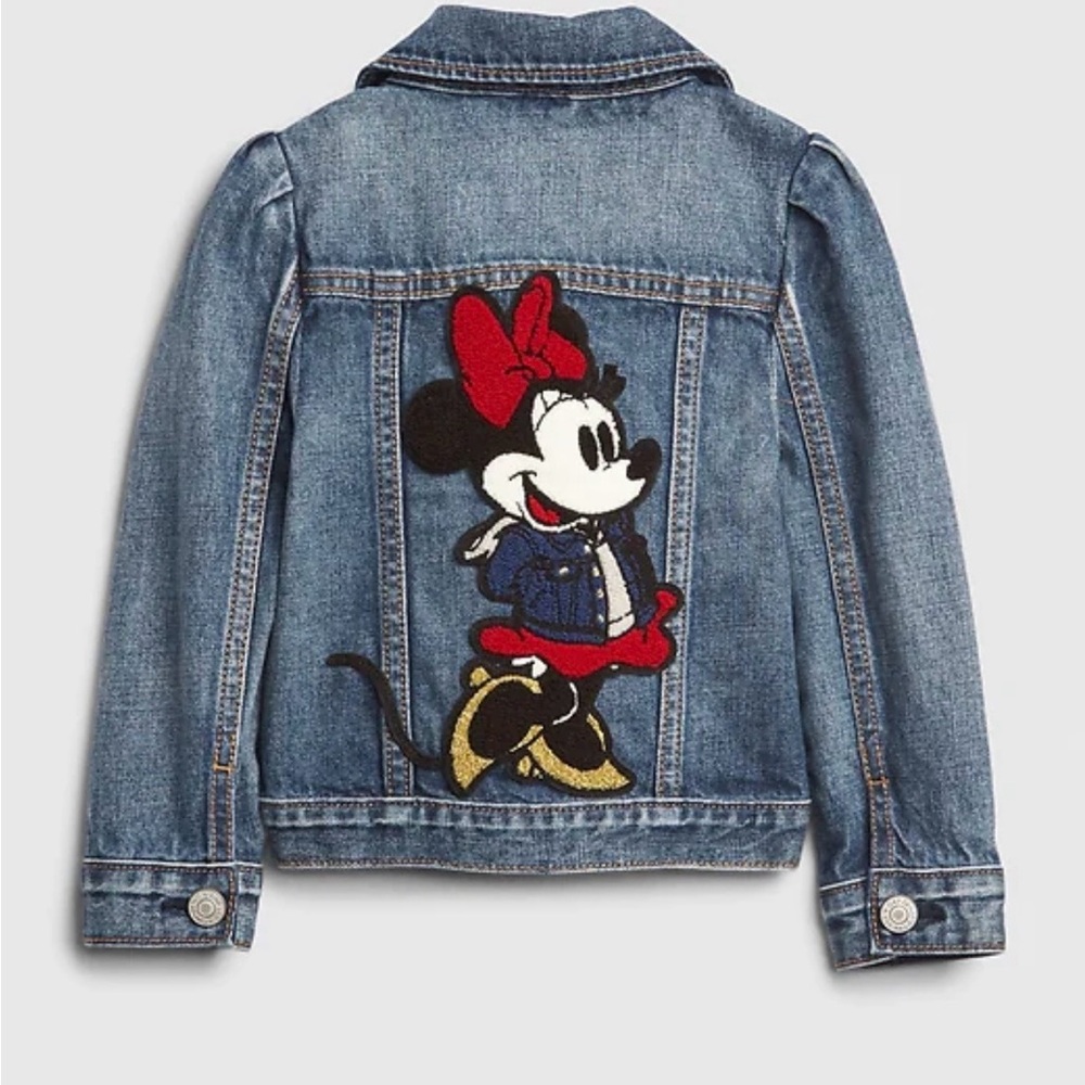 GAP Kids Denim Jacket with Minnie Mouse Patch